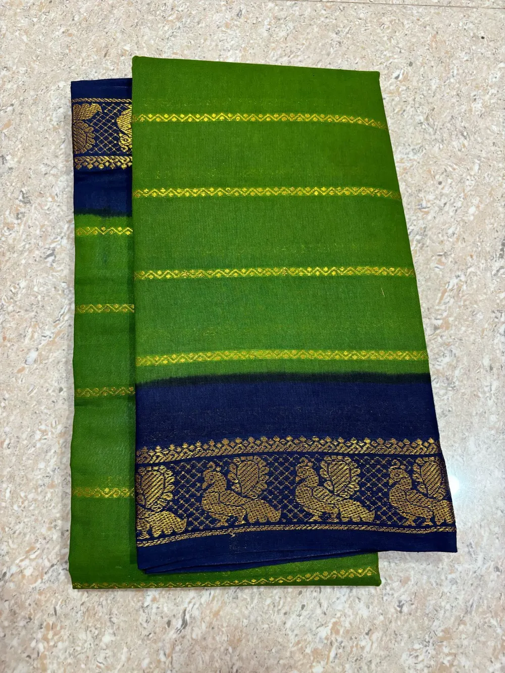 Green  Color velthari saree